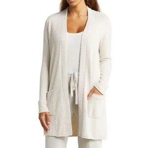 Barefoot Dreams CozyChic Lite Long Cardigan NWT Almond Medium